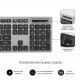 SUBBLIM Teclado Ergonómico y ratón inalámbricos Plano Silencioso Gris/Negro Ergo - subkbw-ceke01