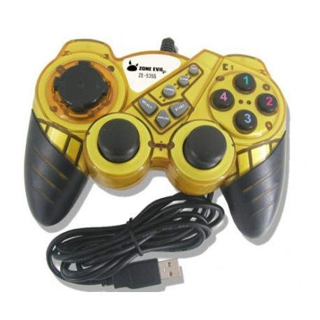 ZE -535S YELLOW mando y volante Amarillo USB Gamepad Analógico/Digital PC