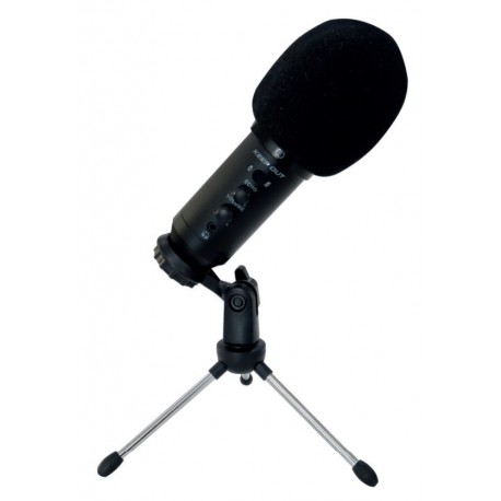 KeepOut XMICPRO200 micrófono Negro Micrófono de superficie para mesa