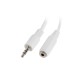 Lanberg AD-0024-W cable de audio 0,1 m 3,5mm 2 x 3.5mm Blanco