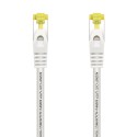 AISENS Cable De Red Latiguillo RJ45 LSZH Cat.7 600 MHz S/FTP PIMF AWG26, Blanco, 25 cm - A146-0488