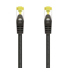 AISENS Cable De Red Latiguillo RJ45 LSZH Cat.7 600 MHz S/FTP PIMF AWG26, Negro, 0.5 m - A146-0485