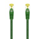 AISENS Cable De Red Latiguillo RJ45 LSZH Cat.7 600 MHz S/FTP PIMF AWG26, Verde, 25 cm - A146-0480