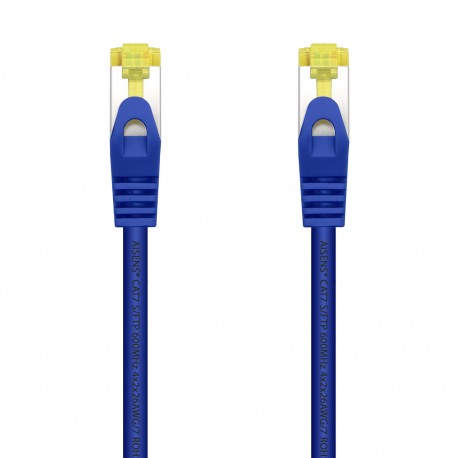 AISENS Cable De Red Latiguillo RJ45 LSZH Cat.7 600 MHz S/FTP PIMF AWG26, Azul, 2.0 m - A146-0479