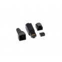 Lanberg PLU-6000TL conector RJ-45 Negro