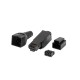 Lanberg PLU-6000TL conector RJ-45 Negro