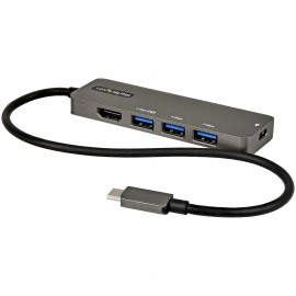 StarTech.com DKT30CHPD3 hub de interfaz USB 3.2 Gen 1 (3.1 Gen 1) Type-C 5000 Mbit/s Negro, Gris