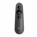 Logitech R500 apuntador inalámbricos Bluetooth/RF Grafito - 910-005843