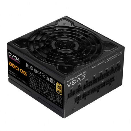 EVGA Supernova 850 G6 unidad de fuente de alimentación 850 W 24-pin ATX Negro - 220-g6-0850-x2