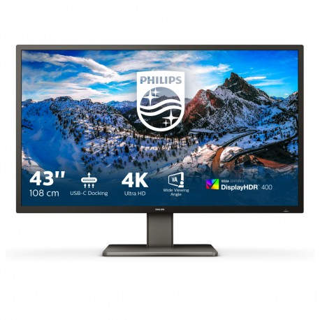 Philips P Line 439P1/00 LED display 108 cm (42.5'') 3840 x 2160 Pixeles 4K Ultra HD Negro - 439P1/00