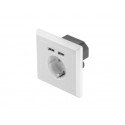 Lanberg AC-WS01-USB2-F set de conectores y conector Socket 1366