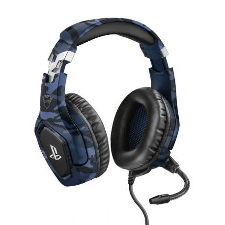 Trust GXT 488 Forze PS4 Auriculares Diadema Conector de 3,5 mm Negro, Azul - 23532