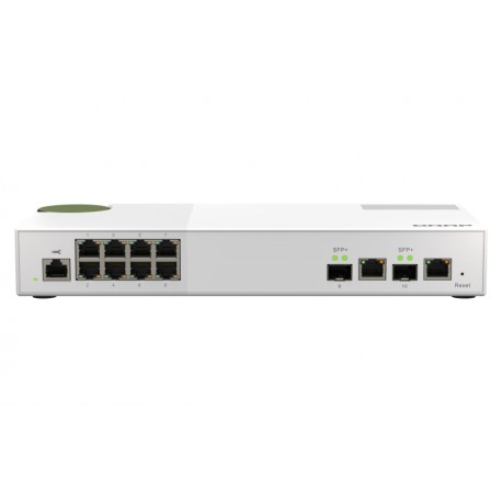 QNAP QSW-M2108R-2C switch Gestionado L2 Gigabit Ethernet (10/100/1000) Energía sobre Ethernet (PoE) Blanco
