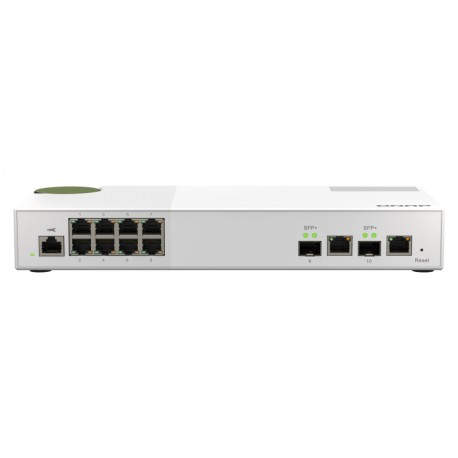 QNAP QSW-M2108R-2C switch Gestionado L2 Gigabit Ethernet (10/100/1000) Energía sobre Ethernet (PoE) Blanco