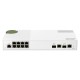 QNAP QSW-M2108R-2C switch Gestionado L2 Gigabit Ethernet (10/100/1000) Energía sobre Ethernet (PoE) Blanco