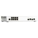 QNAP QSW-M2108R-2C switch Gestionado L2 Gigabit Ethernet (10/100/1000) Energía sobre Ethernet (PoE) Blanco