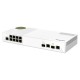QNAP QSW-M2108R-2C switch Gestionado L2 Gigabit Ethernet (10/100/1000) Energía sobre Ethernet (PoE) Blanco