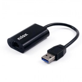 Nilox Adaptador de red USB 3.0 a Gigabit Ethernet RJ45 - nxadap05