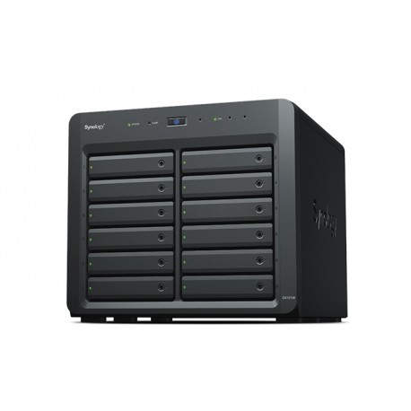 Synology DX1215II caja para disco duro externo Carcasa de disco duro/SSD Negro 2.5/3.5''