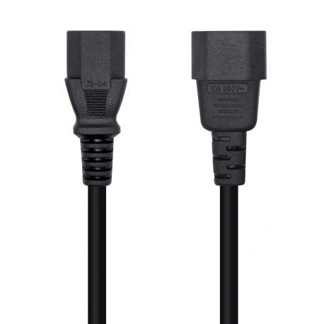 AISENS Cable Alimentación CPU, C13/H-C14/M, Negro, 10 m - A132-0532