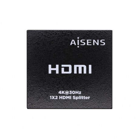 AISENS HDMI Duplicador 4k@30Hz 1x2 Con Alimentación, Negro - A123-0506