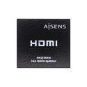 AISENS HDMI Duplicador 4k@30Hz 1x2 Con Alimentación, Negro - A123-0506