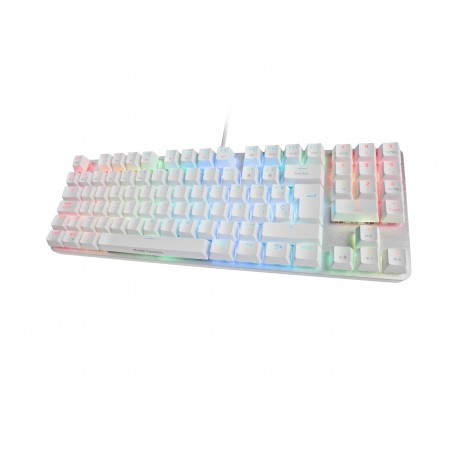 Mars Gaming MKREVOPRO Blanco, Teclado Gaming Mecánico TKL + Pad Numérico, Español - MKREVOPROWRES