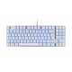 Mars Gaming MKREVOPRO Blanco, Teclado Gaming Mecánico TKL + Pad Numérico, Español - MKREVOPROWRES