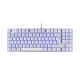 Mars Gaming MKREVOPRO Blanco, Teclado Gaming Mecánico TKL + Pad Numérico, Español - MKREVOPROWRES