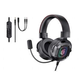 Conceptronic ATHAN03B auricular y casco Auriculares Alámbrico Diadema Juego Negro