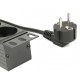 Gembird EG-PDU-014 unidad de distribución de energía (PDU) 8 salidas AC 1U Negro