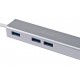 Equip 133481 hub de interfaz USB 3.2 Gen 1 (3.1 Gen 1) Type-C 5000 Mbit/s Plata