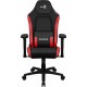 Aerocool CROWNBR Rojo, Silla Gaming Ergonómica, Cojines Ajustables, Cuero Sintético Premium