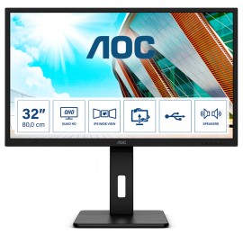 AOC P2 Q32P2 pantalla para PC 80 cm (31.5'') 2560 x 1440 Pixeles 2K Ultra HD LED Negro