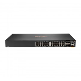Hewlett Packard Enterprise Aruba 6200F 24G 4SFP+ Gestionado L3 Gigabit Ethernet (10/100/1000) 1U Negro - jl724a