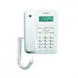 Motorola CT202 Teléfono analógico Identificador de llamadas Blanco - 107CT202WHITE