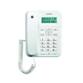 Motorola CT202 Teléfono analógico Identificador de llamadas Blanco - 107CT202WHITE