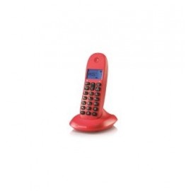 Motorola C1001 Teléfono DECT Identificador de llamadas Cereza - 107C1001CEREZA