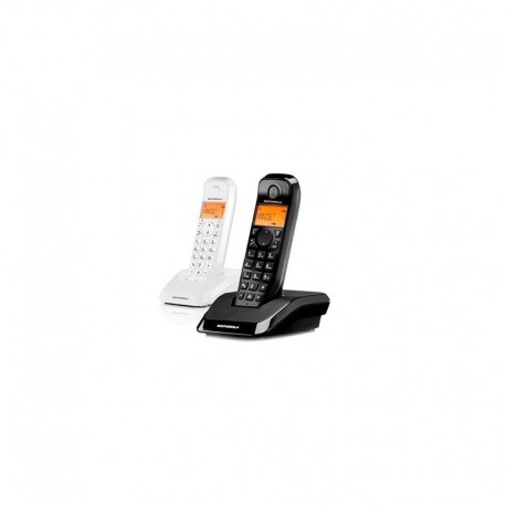 Motorola S12 Duo Teléfono DECT Identificador de llamadas Negro, Blanco - 107S1202WHITEBLACK