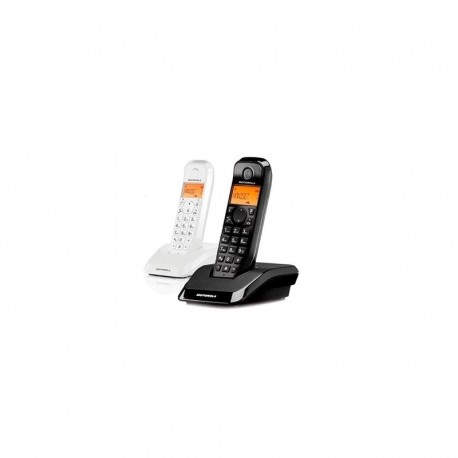 Motorola S12 Duo Teléfono DECT Identificador de llamadas Negro, Blanco - 107S1202WHITEBLACK