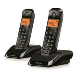 Motorola S12 Duo Teléfono DECT Identificador de llamadas Negro - 107S1202BLACK