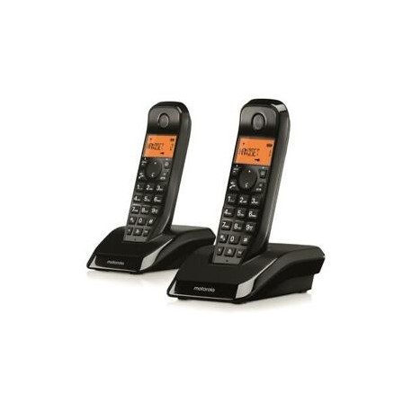 Motorola S12 Duo Teléfono DECT Identificador de llamadas Negro - 107S1202BLACK