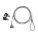Nedis NBLKK1002ME cable antirrobo Plata