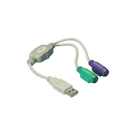 ADAPTADOR DELOCK  - 2xPS2 a 1xUSB