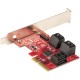 StarTech.com Tarjeta PCIe SATA - Tarjeta Controladora PCI Express de 6 Puertos SATA