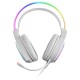 Mars Gaming MHRGBW Auriculares Chroma RGB Flow Micrófono Sonido Espacial Blanco