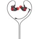 HP DHE-7002 Auriculares Alámbrico gancho de oreja, Dentro de oído Calls/Music Negro, Rojo - 8WW99AA