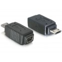 Adaptador USB Micro B M a USB Mini 5p H - 65063
