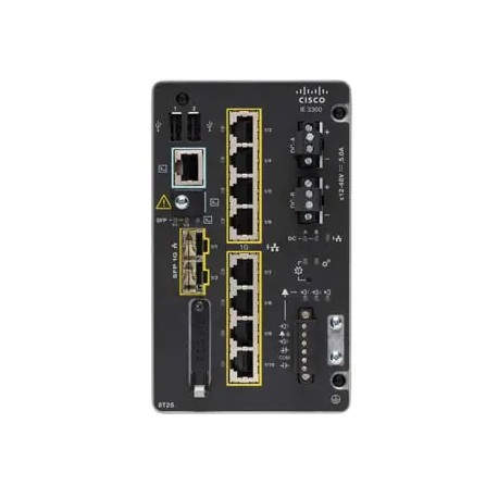 Cisco Catalyst IE-3300-8T2S-E switch Gestionado L2 Gigabit Ethernet (10/100/1000) Negro