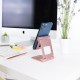TooQ Soporte de sobremesa ajustable para teléfono / tablet hasta 10”, Rosa Velvet - PH-KEOPS-OCASO